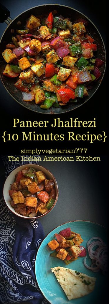 Paneer Jhalfrezi 10 Minutes Recipe