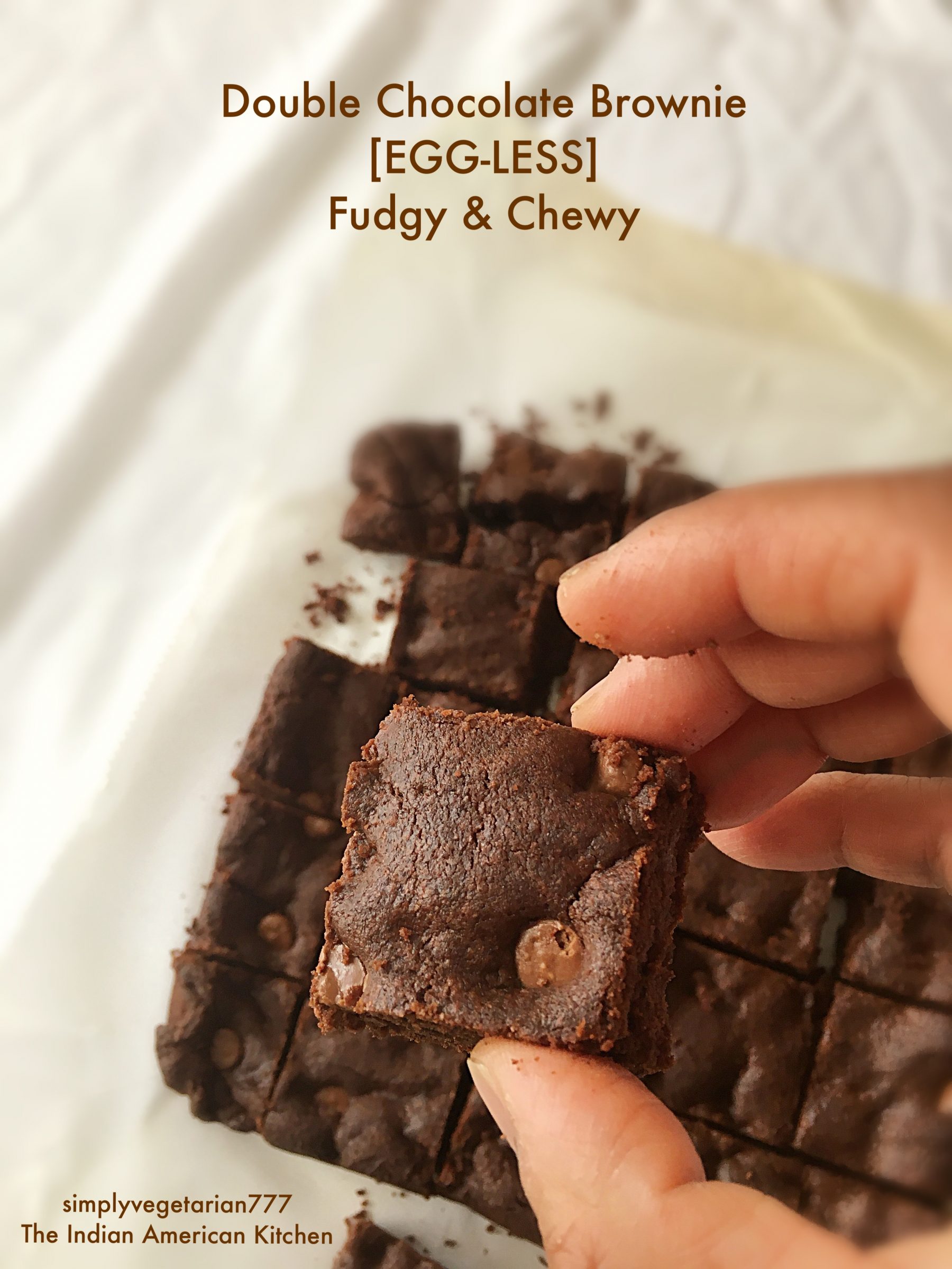 Fudgy Eggless Brownies