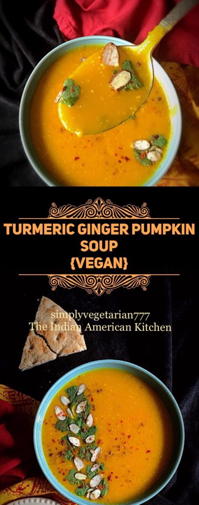 Turmeric Ginger Vegan Pumpkin Soup