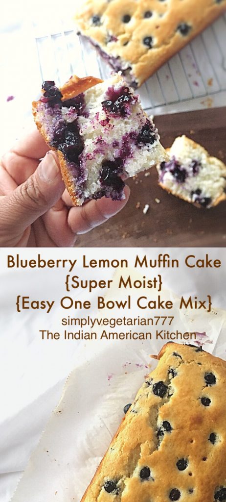 Blueberry Lemon Muffin Cake