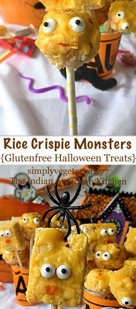 Rice Crispie Monsters - Glutenfree Halloween Treats