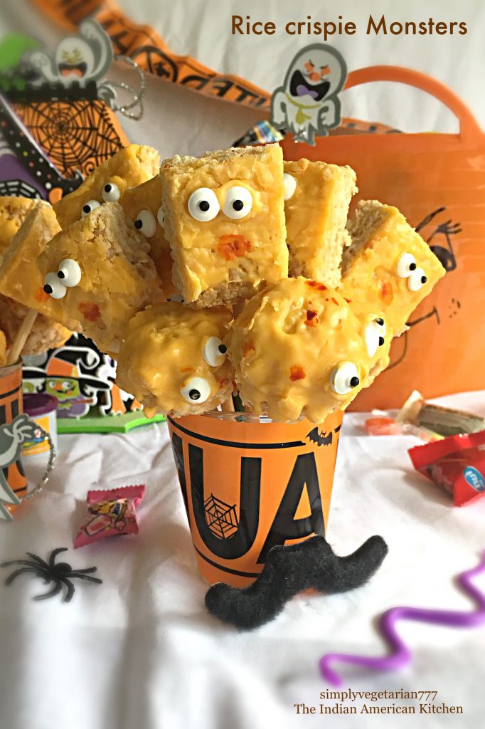 Rice Crispie Monsters - Glutenfree Halloween Treats