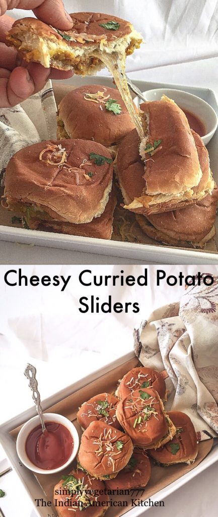 Cheesy Curried Potato Sliders