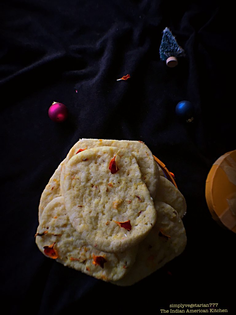 Marigold Saffron Butter Cookies