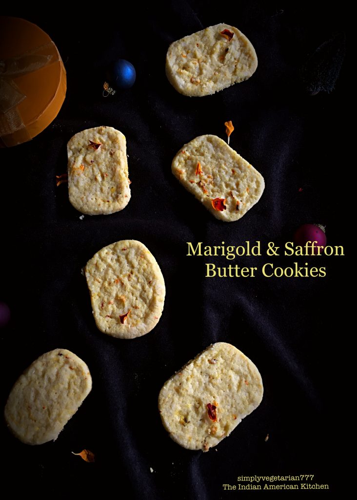 Marigold Saffron Butter Cookies