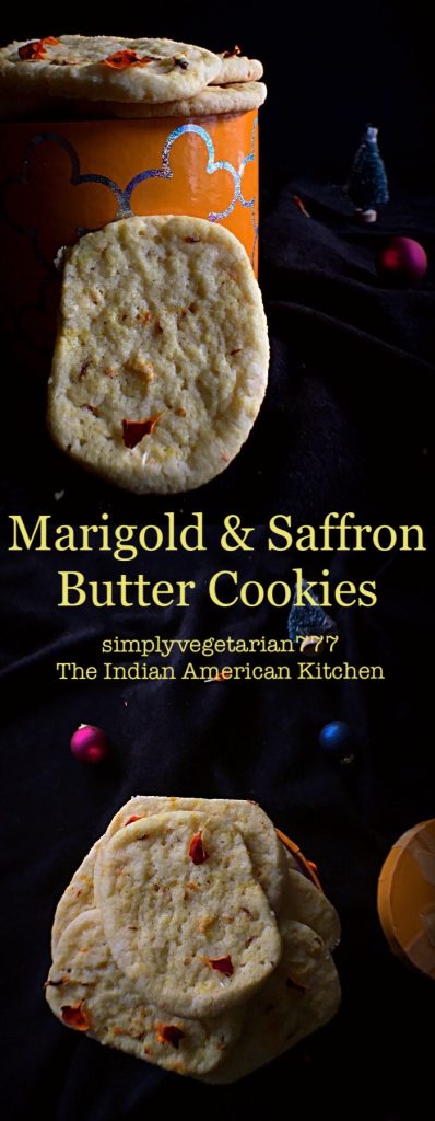 Marigold Saffron Butter Cookies