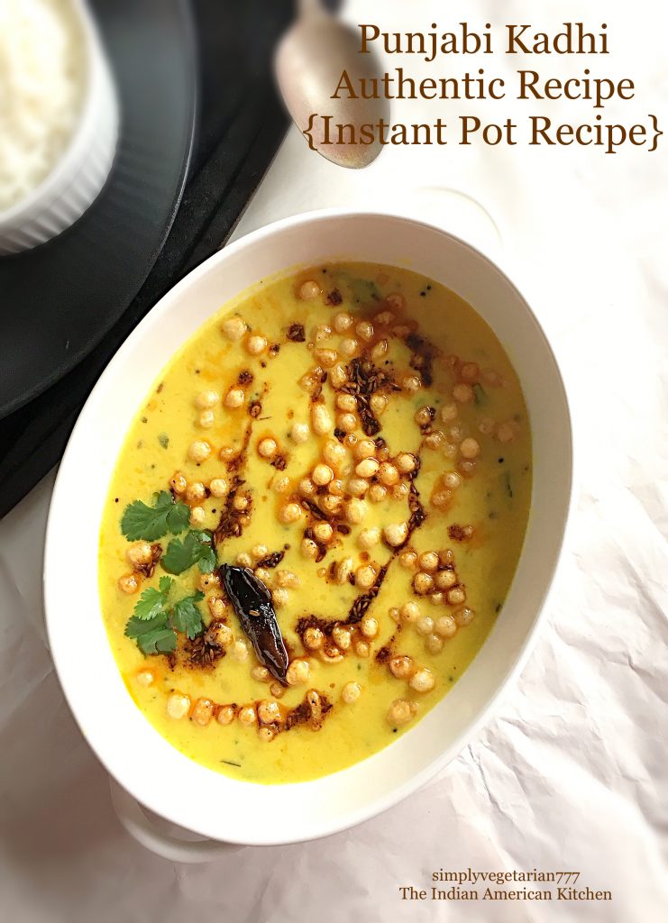 Instant Pot Punjabi Kadhi Recipe