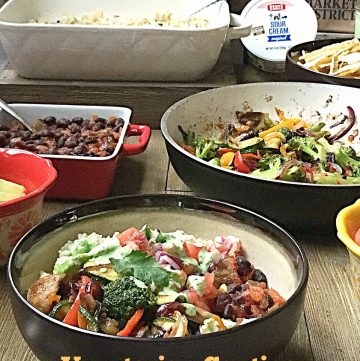 Vegetarian Cantina Salad Bowl, Tex Mex Salad Bowl, Giant Eagle Curbside Express Delivery #ad #GiantEagleDelivers