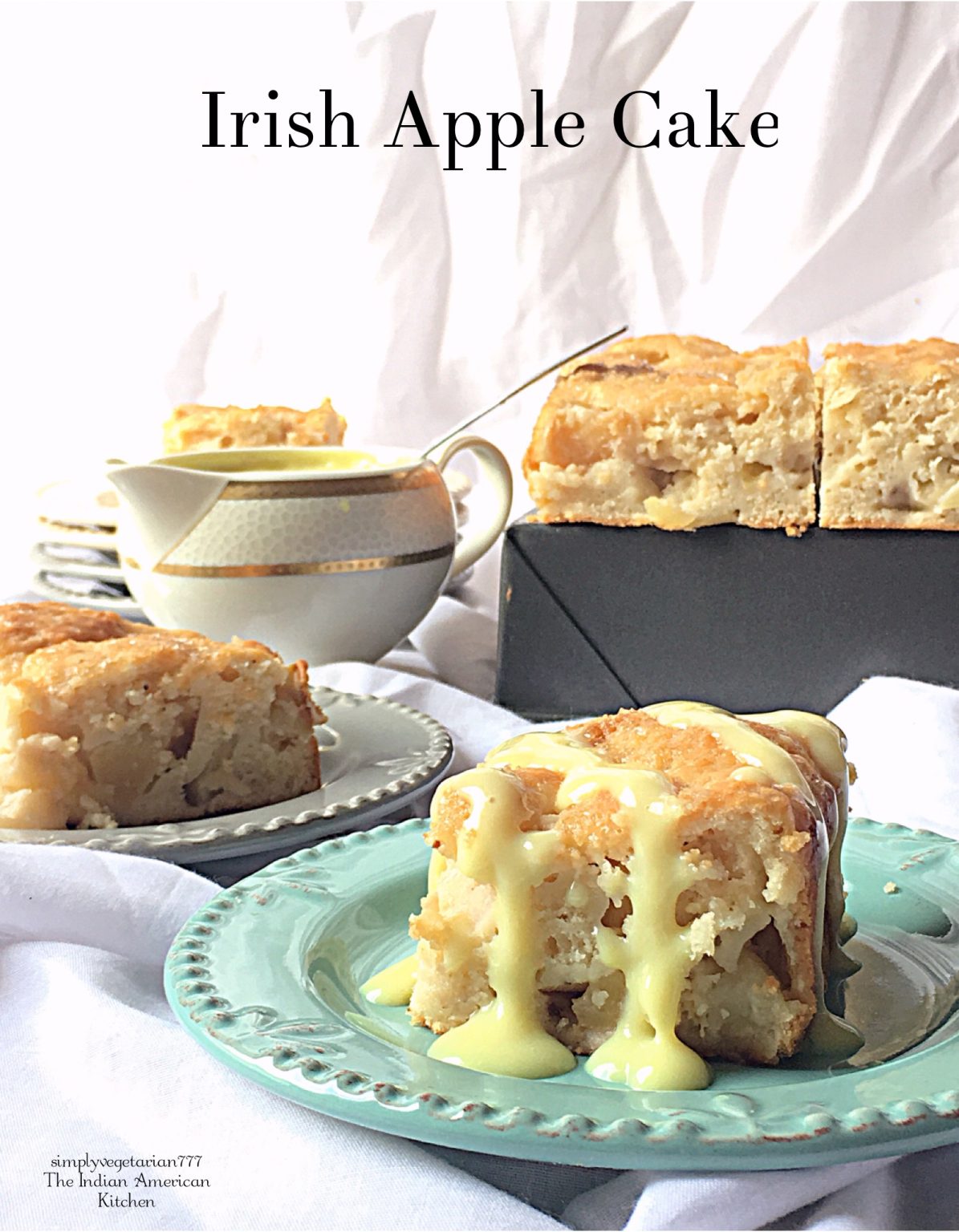 Irish Apple Cake - Eggfree Easy Recipe to bake Irish Apple Bread at Home