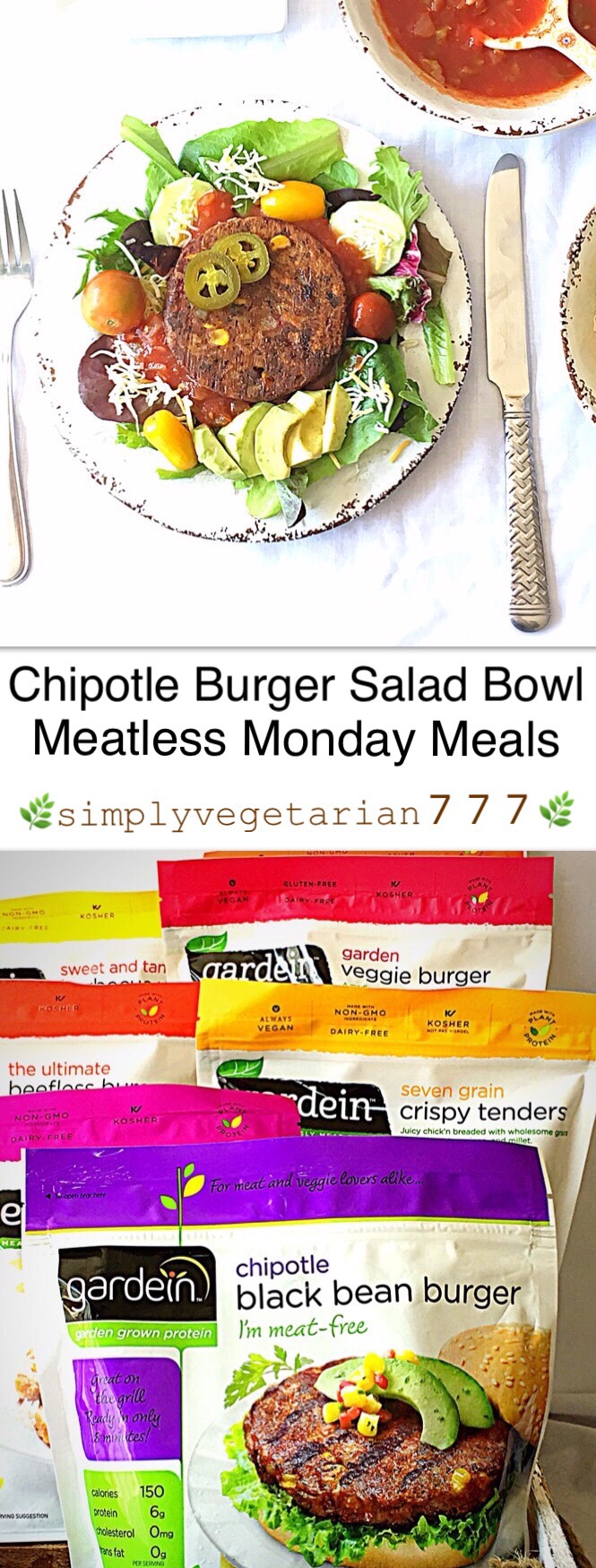 This Chipotle Salad Bowl Recipe is a keeper for your summer cookouts and barbeque get-togethers. These are super easy, super efficient and super delicious. Not only that, these Summer Salad Bowls are Healthy and completely Gluten Free. It is a perfect Meatless Monday Meal. #MeatlessMonday #Gardein #summerrecipes #saladbowls #chipotlebowls #chipotle #barbequerecipes #barbequepartysides #bbqsides #bbqglutenfreerecipes #bbqveganrecipes