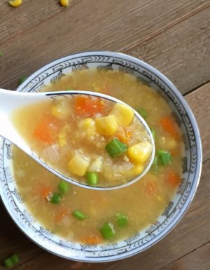 Sweet Corn Soup (Instant pot & Stovetop) - Indian Veggie Delight