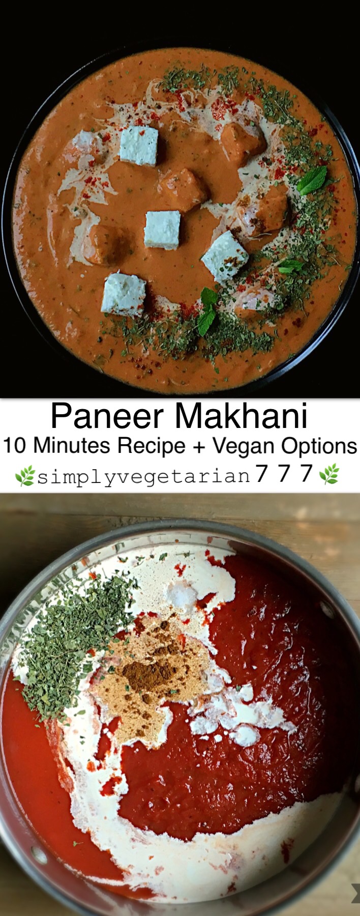 This 10 Minutes Quick Easy Paneer Makhani Recipe is a must try for all the Paneer lovers. It is QUICK + EASY + EFFICIENT + DELICIOUS. This curry tastes best with soft Naan or Tandoori Roti. It is perfect to try on any busy weekday or a lazy weekend. #paneer #paneerrecipes #paneermakhani #tofumakhani #mughlai #quickcurry #easycurry