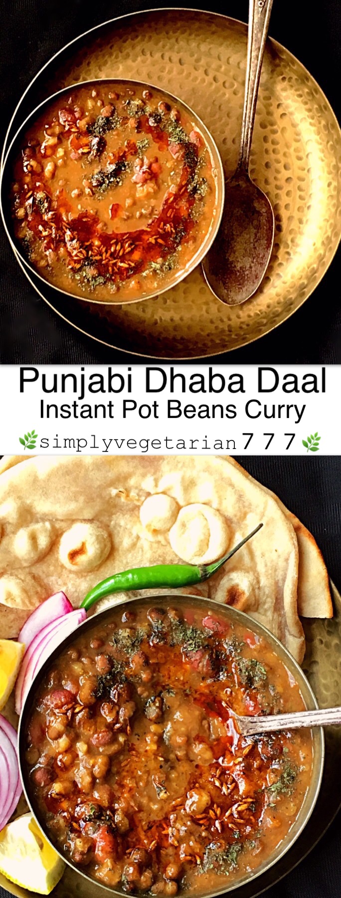 You are going to love this Punjabi Dhaaba Daal Instant Pot Recipe. It is finger licking delish and every bite is worth devouring. Creamy and Decadent and what not. It tastes best with Tandoori Roti in my opinion. But goes very well with Rice and Naan too. Stove top instructions + small video included too. #instantpotrecipes #instantpotlentils #instantpotindianrecipes #instantpotdaal #instantpotbeans #dhaabadaal 