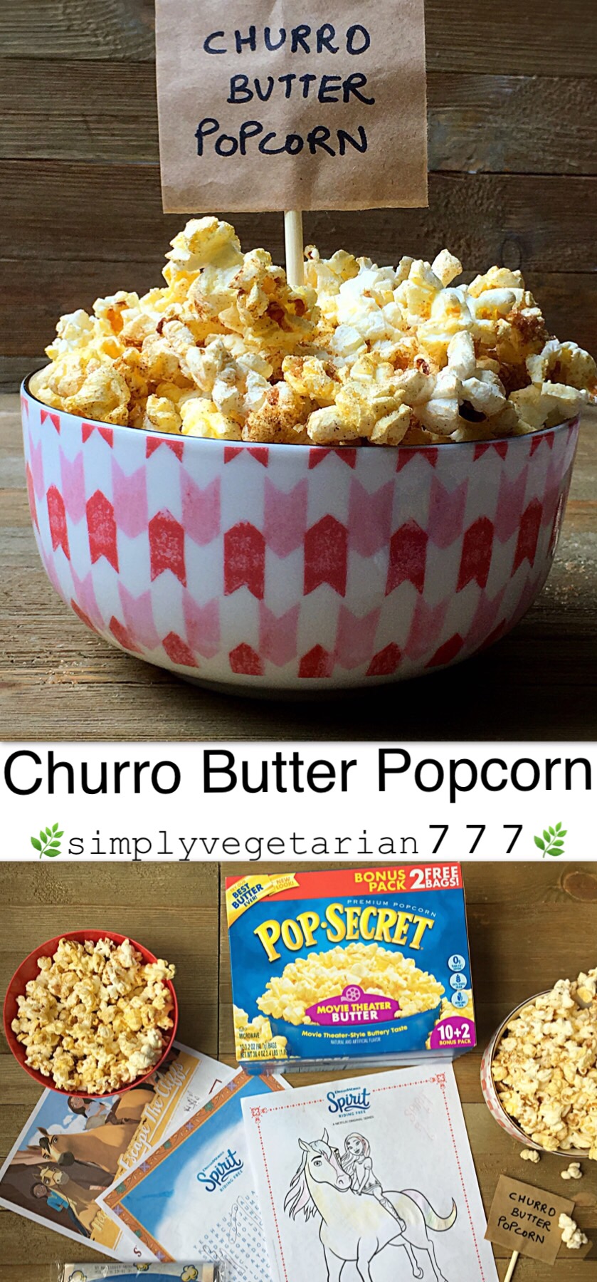 Churro Butter Popcorn is the best thing to happen when catching up on the 6th Season of SPIRIT RIDING FREE. It is a perfect scenario before kids go back to school. Just pop some corn, add some Churro Butter and indulge. That equals BONDING + YUM together. These are delicious and super easy to make with POP SECRET MOVIE THEATER BUTTER POPCORN bought at our favorite store Walmart. #Pop4Spirit #Pmedia #ad