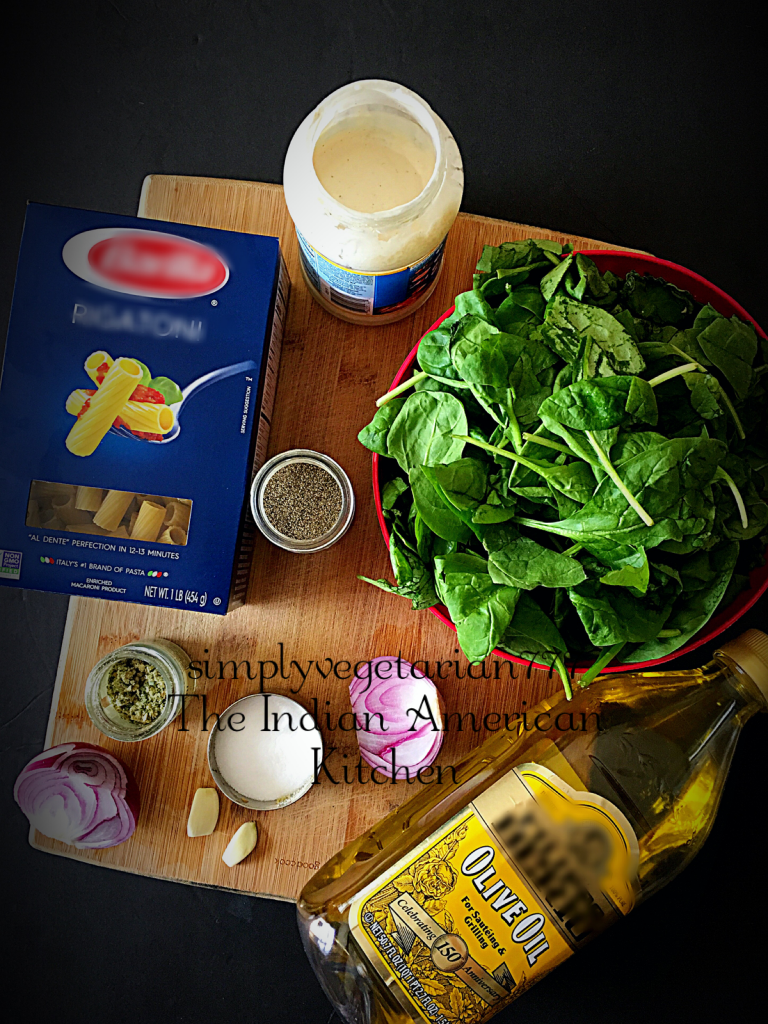 Creamy Spinach Pasta Instant Pot Recipe is an easy and delicious Pasta recipe made in Instant Pot. Tips to make Pasta are also mentioned in the post. You can prepare it in 2 ways. Small Video and Stove Top Instructions are also included. #instantpotrecipes #instantpotpasta #instantpotspinach #creamypasta #instantpotvegetarianrecipes #creamyspinachpasta