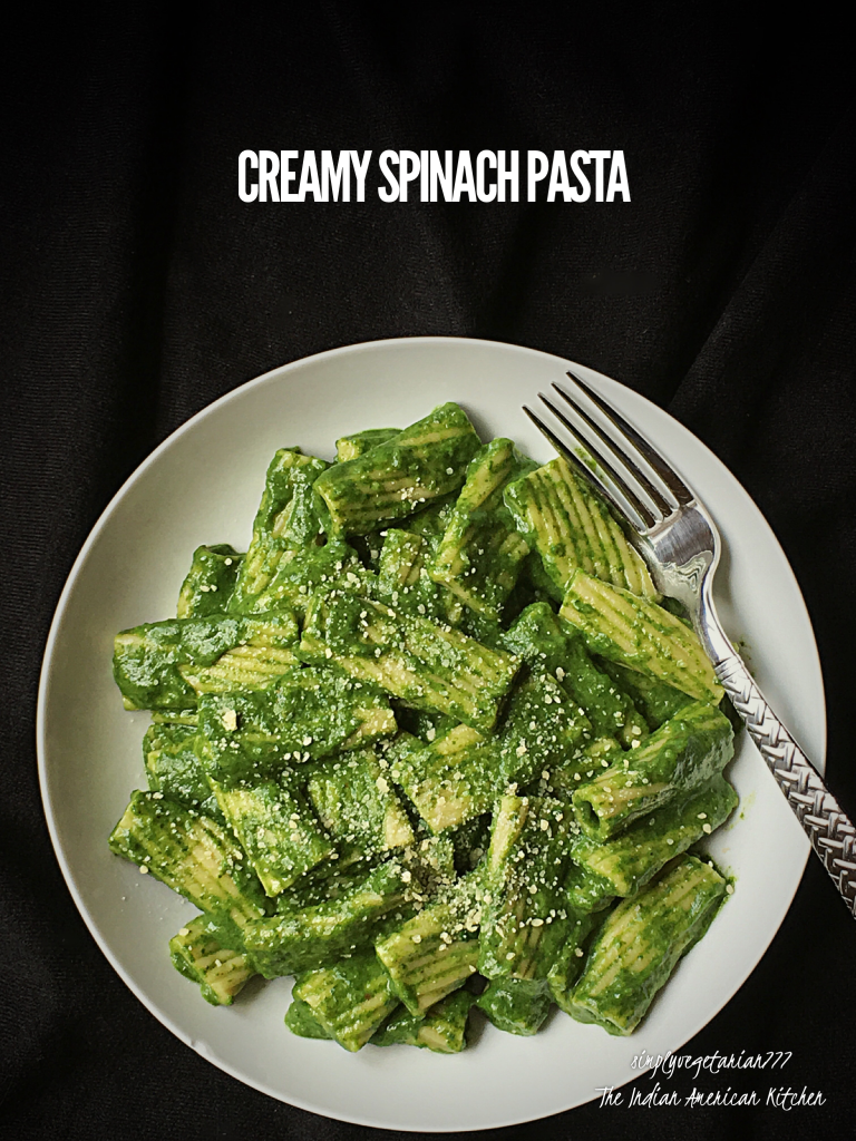 Creamy Spinach Pasta Instant Pot Recipe is an easy and delicious Pasta recipe made in Instant Pot. Tips to make Pasta are also mentioned in the post. You can prepare it in 2 ways. Small Video and Stove Top Instructions are also included. #instantpotrecipes #instantpotpasta #instantpotspinach #creamypasta #instantpotvegetarianrecipes #creamyspinachpasta