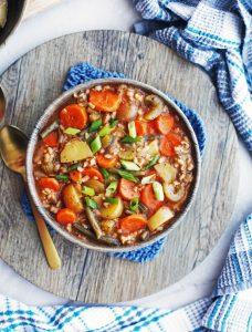 Vegetable Brown Rice Soup