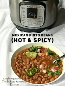 Instant Pot Mexican Pinto Beans Vegan Recipe