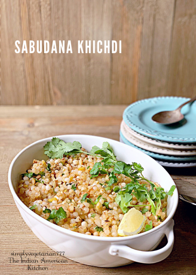 Sabudana Khichdi Navratri Recipe is an easy, efficient and delicious recipe. Find Stove-top recipe as well as a small video in the post. It is gluten free and a vegan recipe. #fastingrecipes #sabudana #navratrirecipes