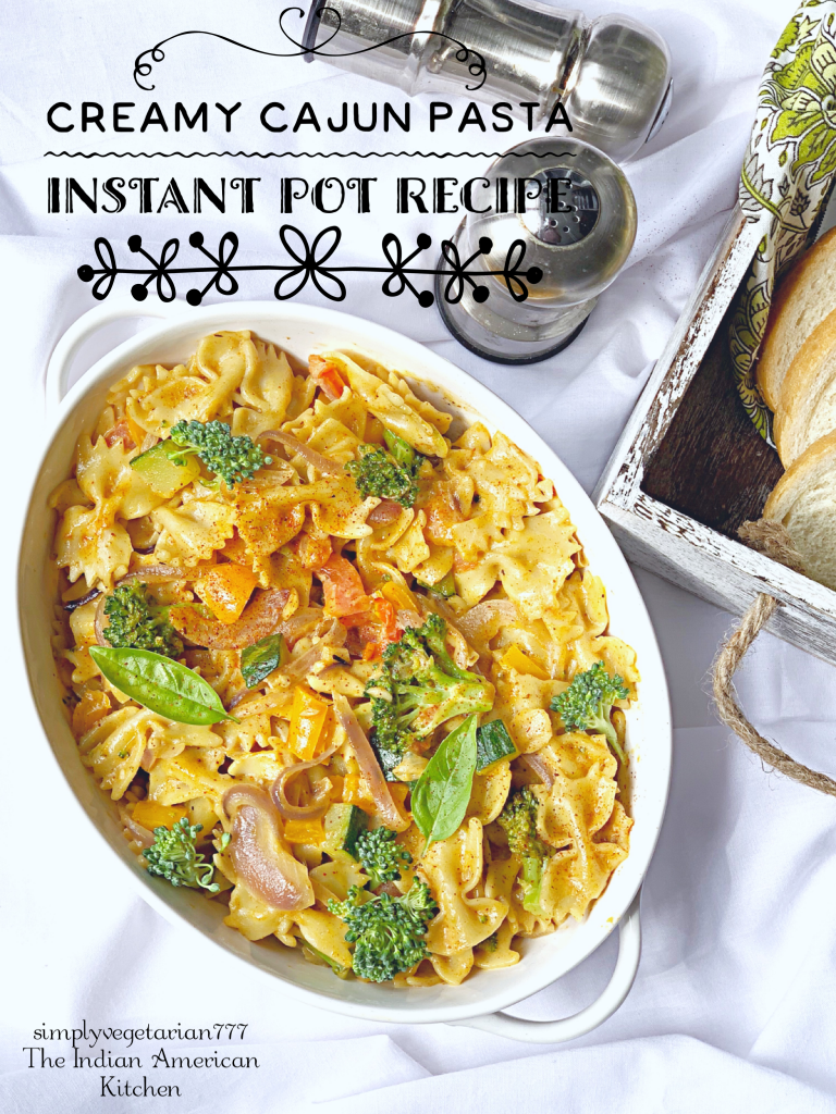 Instant Pot Creamy Cajun Pasta with Vegetables