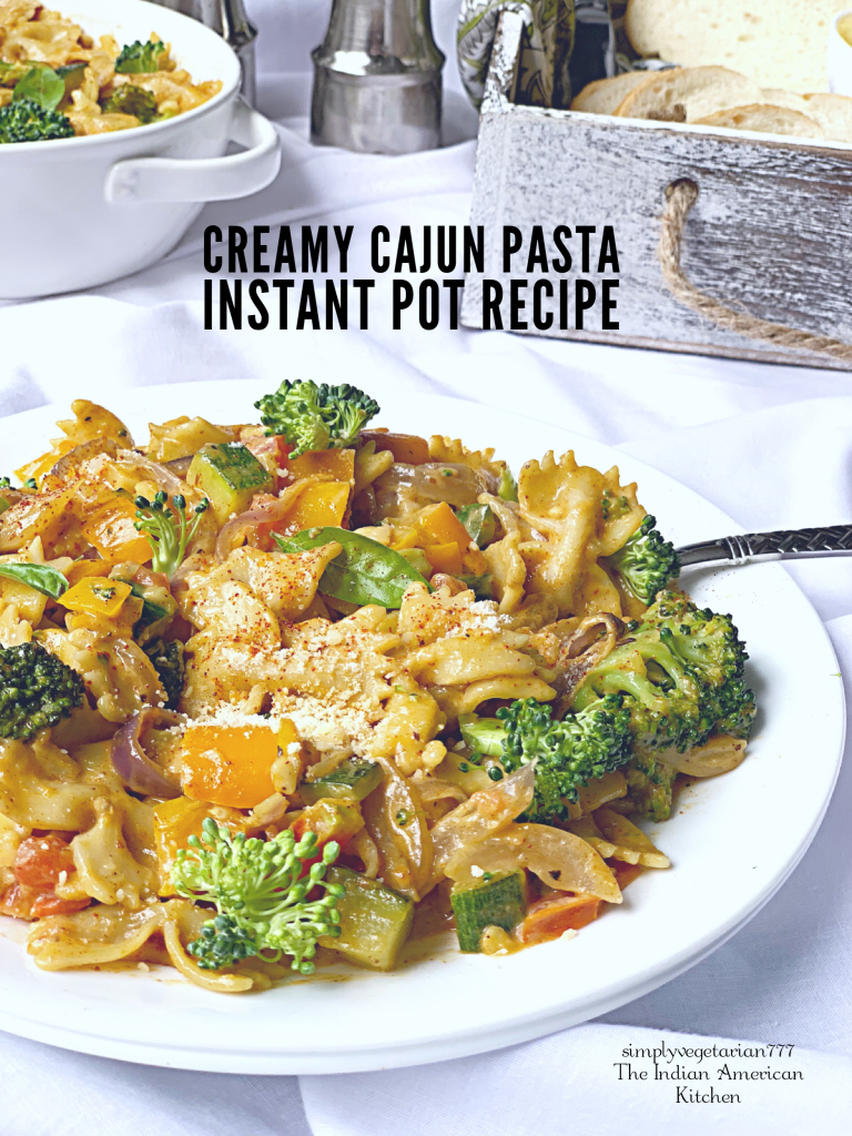 This Instant Pot Creamy Cajun Pasta is so creamy, delicious and easy to make. It is the perfect Pasta Recipe for Fall and Winters. Entertain your guests with this dish or make it for your family. #instantpotpasta #instantpotcajun #instantpotcreamycajunpasta #cajunpasta #thanksgiving #fallrecipes