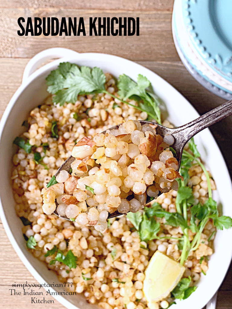 Sabudana Khichdi Navratri Recipe is an easy, efficient and delicious recipe. Find Stove-top recipe as well as a small video in the post. It is gluten free and a vegan recipe. #fastingrecipes #sabudana #navratrirecipes