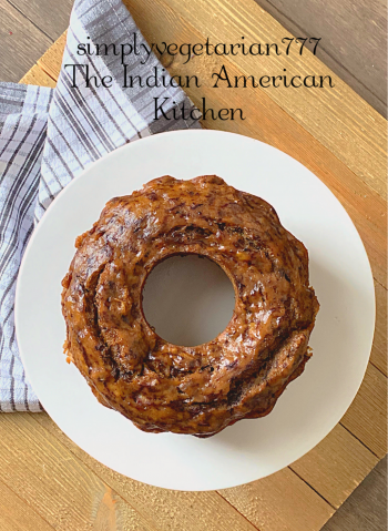 Instant Pot Banana Bread Recipe is so easy and utterly delicious. It is perfect for the holiday season, ready to bake and gift. This Banana Bread drizzled with Quick Cinnamon Glaze is an ideal Dessert Dream.  #instantpotcake #instantpotbananabread #easybananabread #eggfreebananabread #holidaybakes