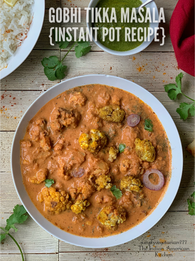 #ad This Instant Pot Gobhi Tikka Masala made with Muir Glen Canned Tomatoes is the most flavorful recipe for the Tikka Masala Lovers. It is relished best when served with hot naan and rice on the side. #tikkamasala #vegetariantikkamasala #instantpottikkamasala #cauliflowerrecipes #MyMuirGlen #feedfeed @MuirGlen @TheFeedFeed