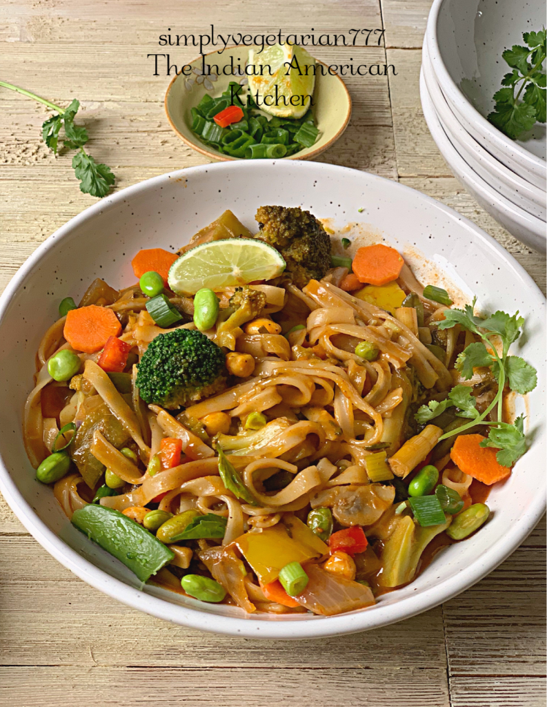 Thai Curry Noodles Instant Pot Recipe is a delicious recipe. It is loaded with vegetables, super easy to make and is VEGAN. This is quick to put together and so comforting. #Thaicurrynoodlesinstantpot #instantpotthairecipes #instantpotveganthai #ThaiCurryNoodles #RedThaiCurryNoodles #Asianvegan