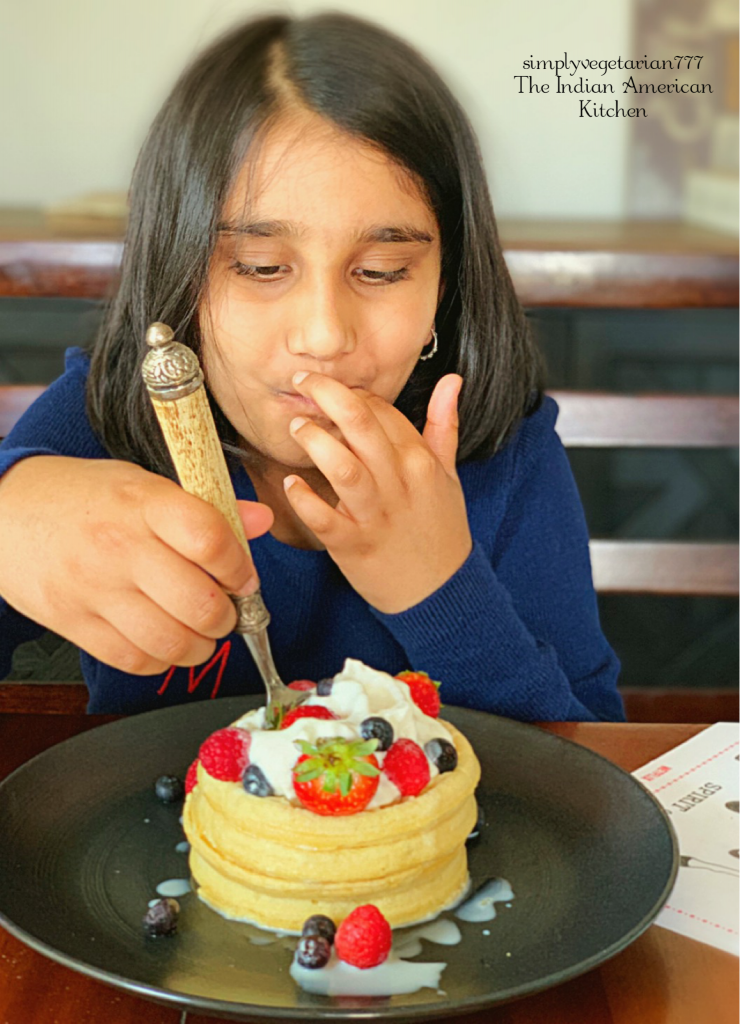 Tres Leches Waffles are super yum. These are made with Eggo Waffles, Reddi-Wip bought from Walmart. And are best enjoyed while watchig SPIRIT RIDING FREE on Netflix. #AddSpirit2Breakfast #Pmedia #ad #waffles #tresleches #whippedcream #breakfastideas