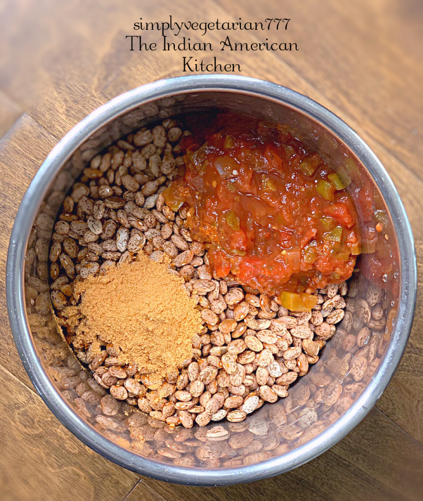 This 3 Ingredients Refried Beans Instant Pot Recipe is a keeper recipe. All the Tex Mex food lovers will love this VEGAN REFRIED BEANS recipe. It is quick, easy and needs no prep at all. Just dump it all in your Instant Pot and you have the best REFRIED BEANS ever. #instantpotrefriedbeans #veganrefriedbeans #mexicanbeans #easybeans #pintobeans