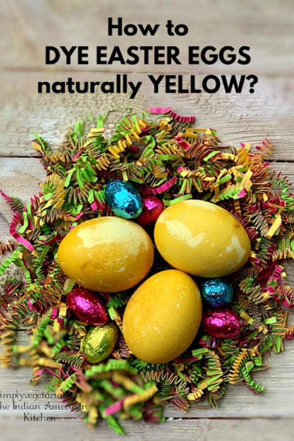 Chemical free dyed easter eggs