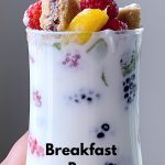 This Breakfast Bar Parfait is perfect for your delicious breakfast needs or late night healthier dessert. It is made with Betty Lou's Fruit Bars bought from Walmart. #bettylous #BettyLousAtWalmart #PMedia #ad #breakfast #healthydessert #parfait