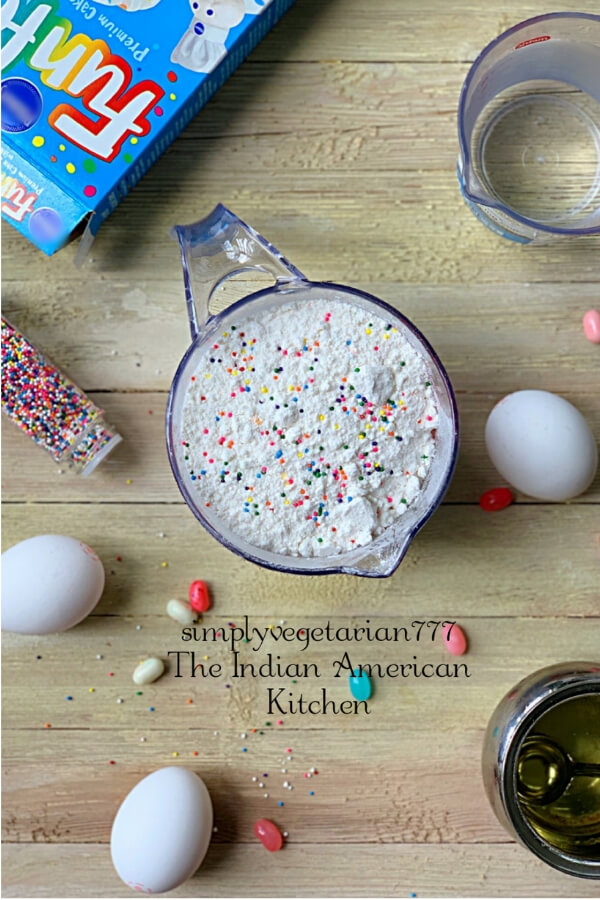 Instant Pot Confetti Cake is super moist & really delicious. It is perfect to make this cake for Easter Brunch or any occasion. It does not taste like pudding at all. #confetticake #funfetticake #eastercake #instantpotcake #easycakerecipe