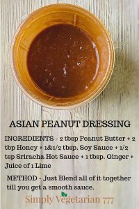 How to make Asian Dressing at home with peanuts?