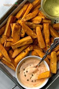 Air Fryer Sweet Potato Fries with Heart Healthy Soybean Oil