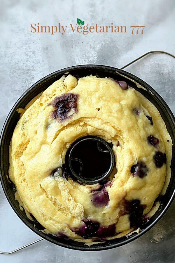 Instant Pot Blueberry Lemon Cake Easy Recipe simplyvegetarian777