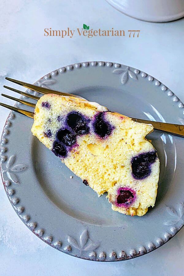 Instant Pot Blueberry Lemon Cake Easy Recipe - simplyvegetarian777