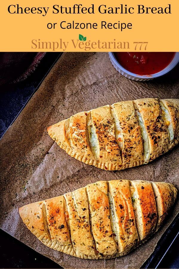 Stuffed Cheesy Bread Dominos Copycat Recipe - simplyvegetarian777