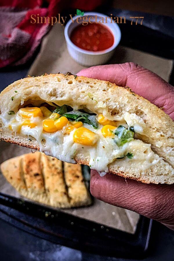 Stuffed Cheesy Bread Dominos Copycat Recipe - simplyvegetarian777