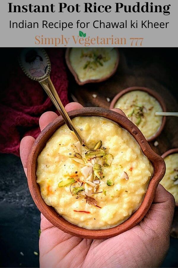 Instant Pot Chawal ki Kheer Rice Pudding Recipe ...