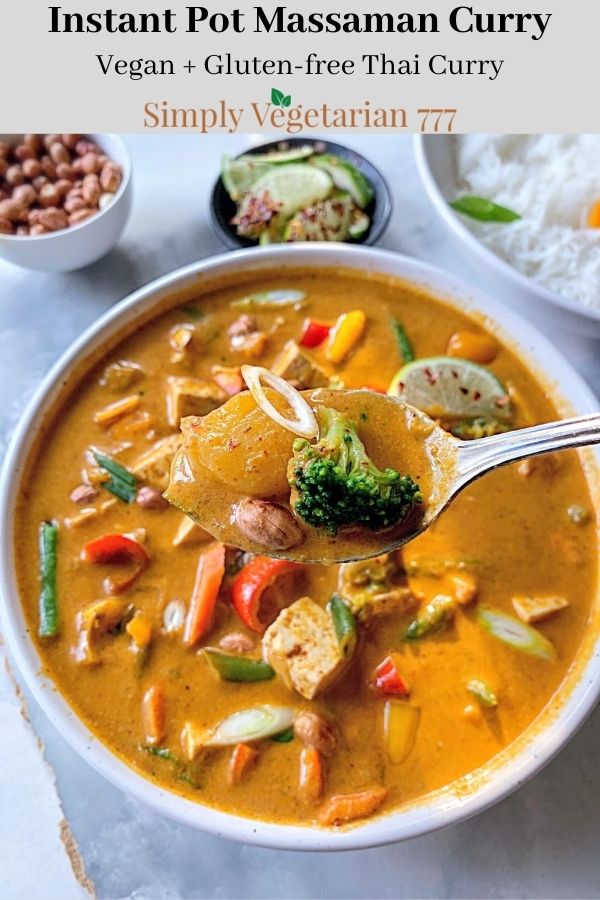 Vegan Massaman Curry Instant Pot Recipe