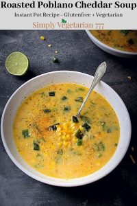 Instant Pot Poblano Cheddar Soup Easy Recipe