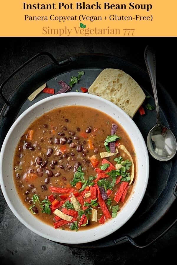 Instant Pot Black Bean Soup Recipe Panera Copycat