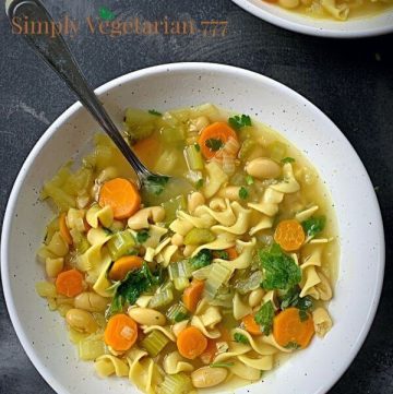 "Chicken" Vegetable Noodle Soup
