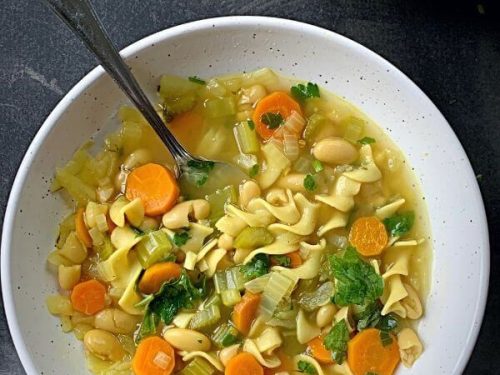 Vegetarian noodle soup instant pot hot sale