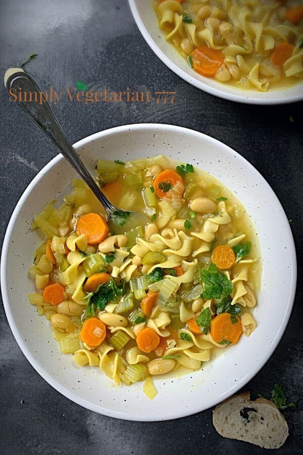 "Chicken" Vegetable Noodle Soup