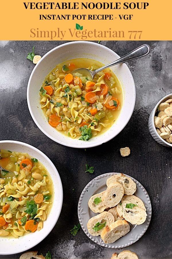 how to make vegan chicken noodle soup in instant pot?