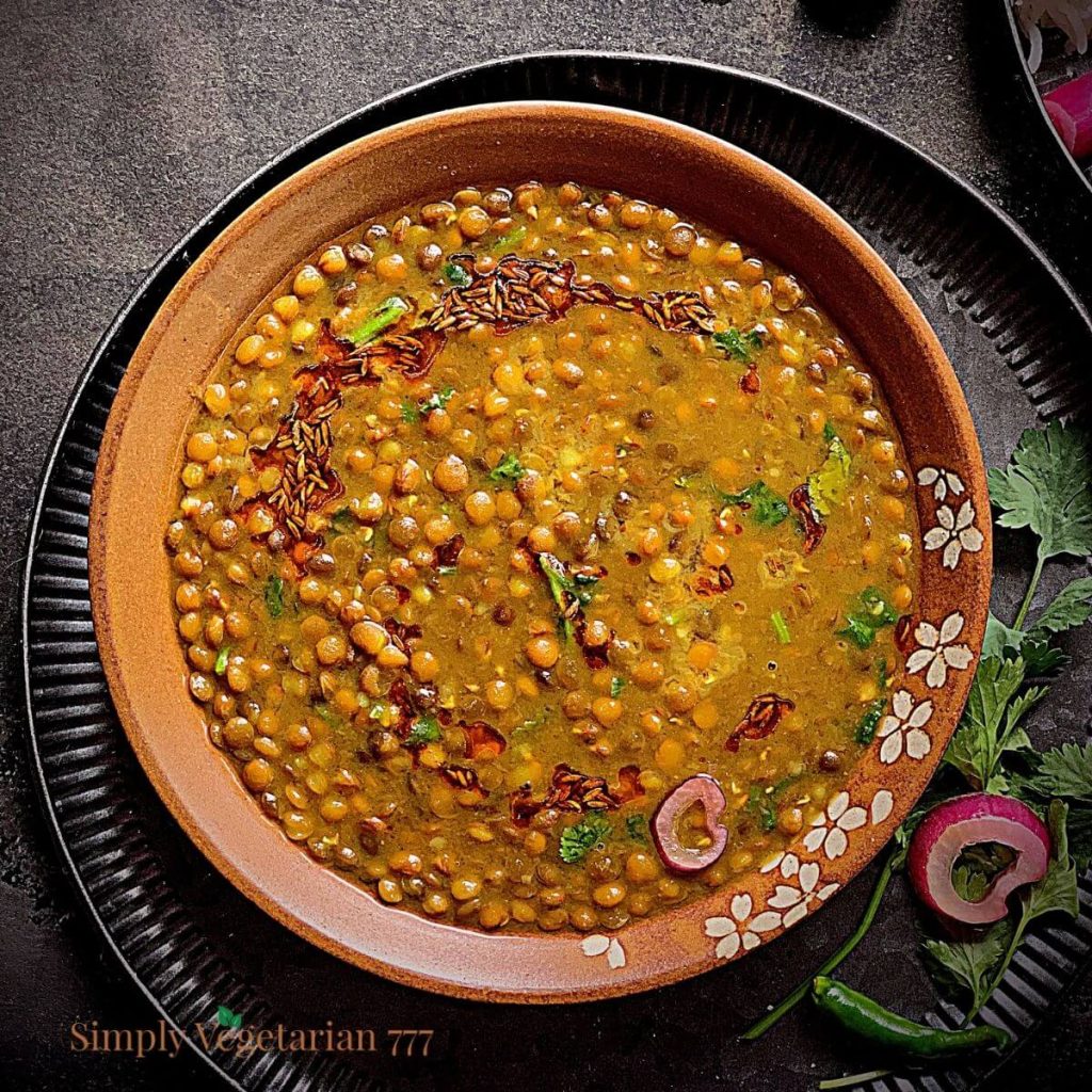 Easy Instant Pot Brown Lentils Curry/ Masoor Dal Recipe