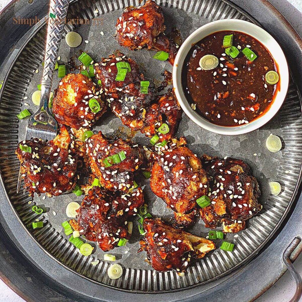 Easy Air Fryer Asian Cauliflower Wings Recipe simplyvegetarian777